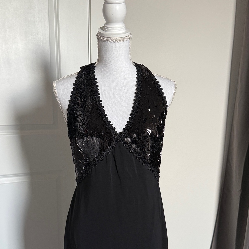 Naeem Khan Black Backless Dress